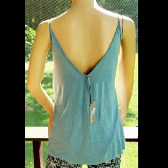 ▪️NWT▪️27 MILES MALIBU▪️Teal Ruffle Camisole Top - Picture 2 of 6